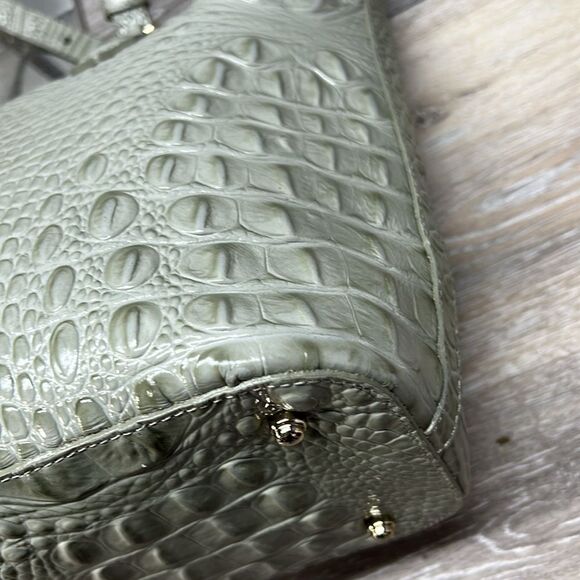 Brahmin Sea Glass Melbourne Medium Asher Leather Tote Shopper Travel RARE - Picture 6 of 13